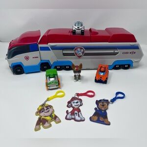 Paw Patrol Launch & Haul Semi Truck Transporter Paw Patrol Die-cast Car Figure